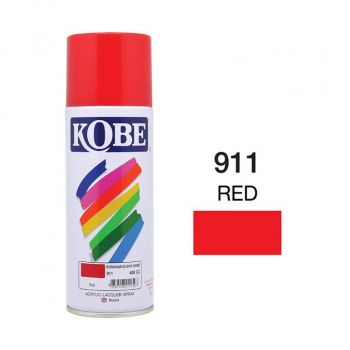 สีพ่นสเปรย์ KOBE #911 สี แดง