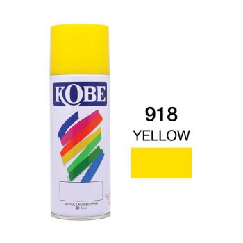 สีพ่นสเปรย์ KOBE #918 สี เหลือง