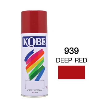 สีพ่นสเปรย์  KOBE #939 สี แดงแก่