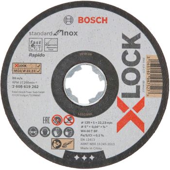 แผ่นตัดเหล็ก BOSCH 5" #262 X-Lock