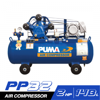 ปั๊มลม PUMA 2.0 HP PP-32 148L+มต.PUMA+แม็กเนฯ