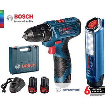 Bosch สว่านไร้สาย GSR 120-LI+GLI 120-LI Combo Set