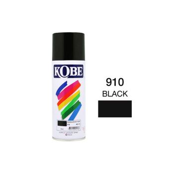 สีพ่นสเปรย์  KOBE #910 สี ดำ
